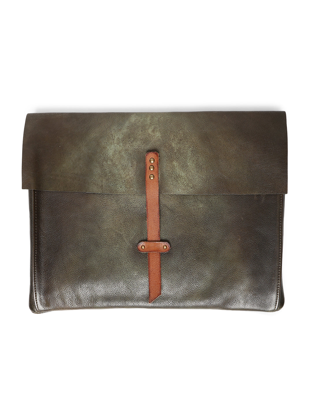 PinnacleHide Olive Leather Laptop Sleeves