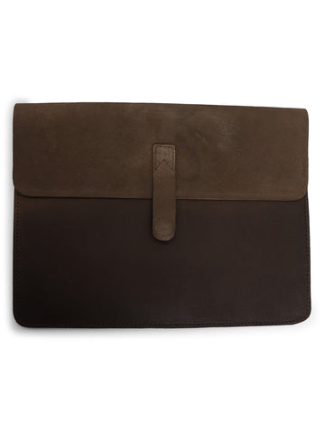 Prestige Olive Leather Laptop Sleeves
