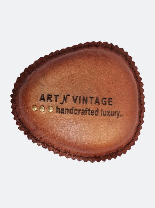 40/41 “Skull & Bones” Leather Paperweight