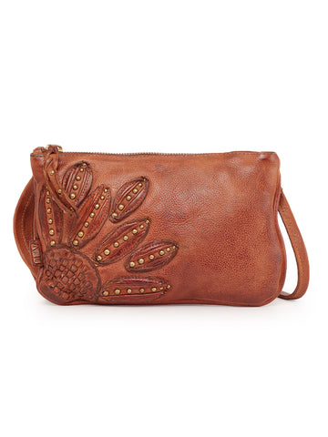 Fresia : Rustic Bloom Flower Patchwork Crossbody Clutch