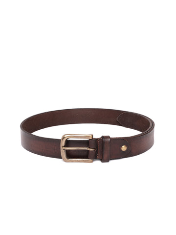 Classic Brown Leather Belt by Art N Vintage