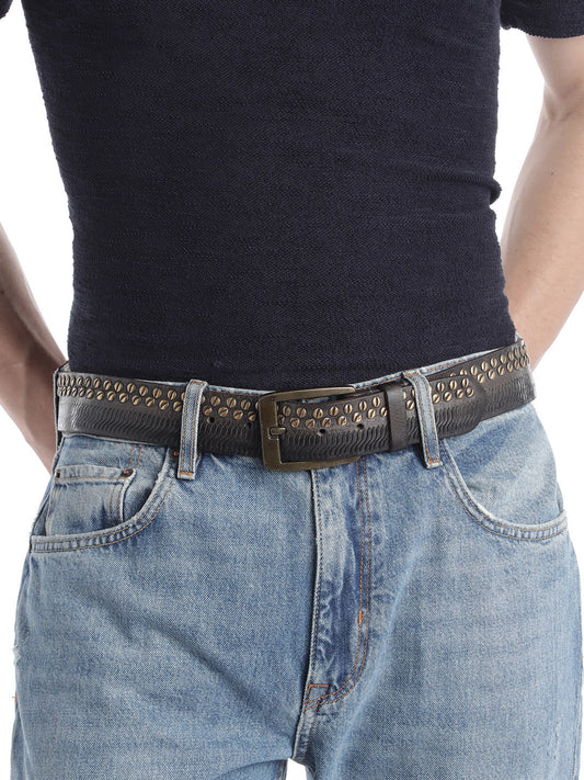 Black Men's Belt - Stylish & Durable by Art N Vintage