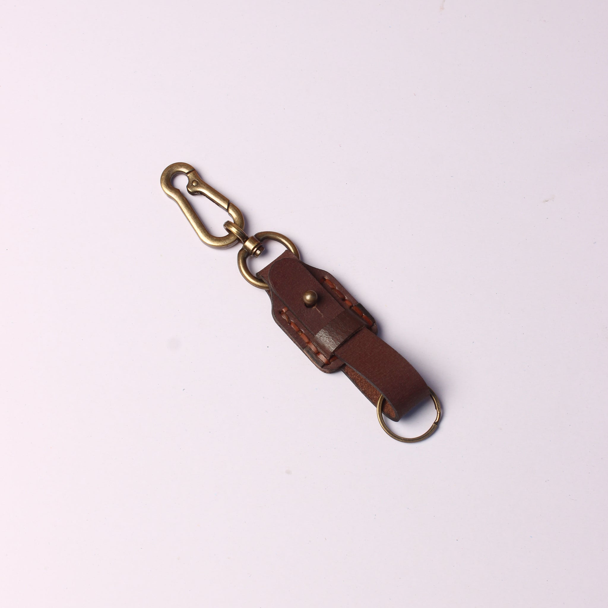 Handcrafted Leather Keychain: Timeless Elegance for Your Keys