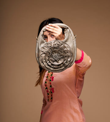 CELINE: Womens Real Olive Leather Sling Bag by Art N Vitnage