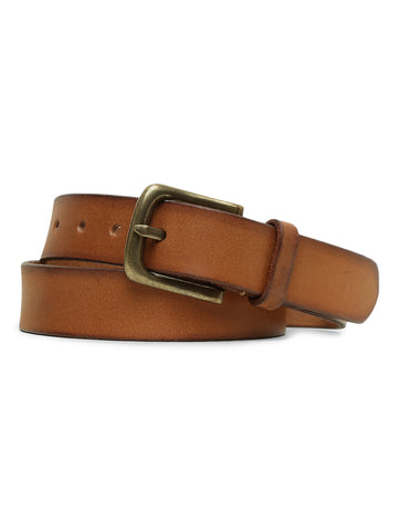 Genuine Tan Plain Mens Leather Belt
