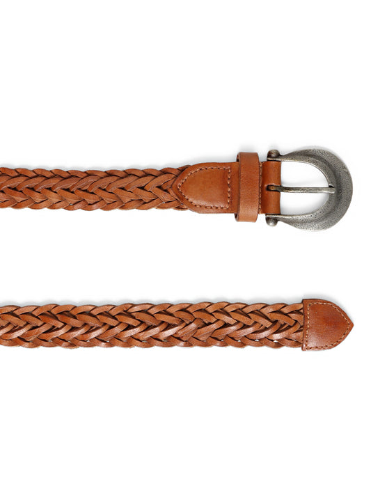 Women Braided Leather Belt