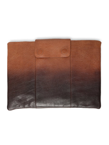 LuxeGuard Cognac with Brown Leather Laptop Sleeves