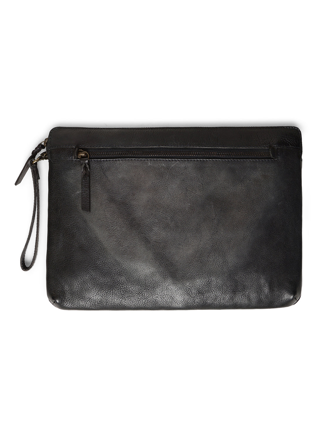 Timeless Protection: Black Leather Laptop Sleeves