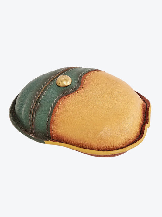 40/41 Tri-Color Auto Leather Paperweight Handcrafted Desk Decor