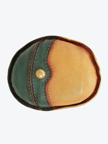 40/41 Tri-Color Auto Leather Paperweight Handcrafted Desk Decor