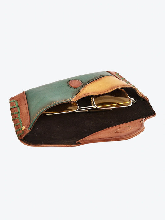 40/41 Auto Dual-Tone Leather Eyewear Case
