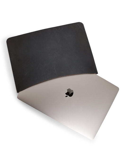 Classic Protection: Navy Leather Laptop Sleeves for Timeless Style