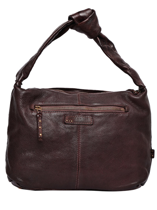 Art N Vintage Premium Studded Leather Hobo Bag