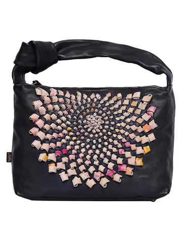 Midnight Craft Leather Shoulder Bag