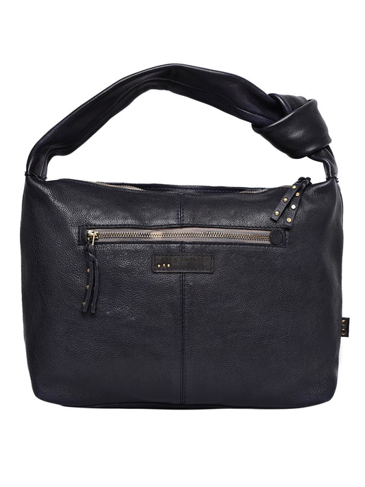 Midnight Craft Leather Shoulder Bag