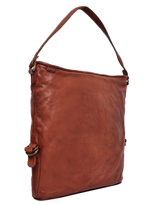 Heritage Tan Handcrafted Leather Shoulder Bag