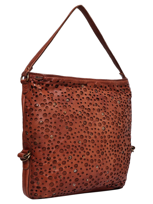 Elara Mandala Handcrafted Leather Shoulder Sling Bag