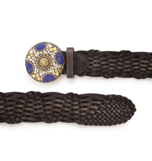 Brown Womens Genuine Leather Belt by Art N Vintage