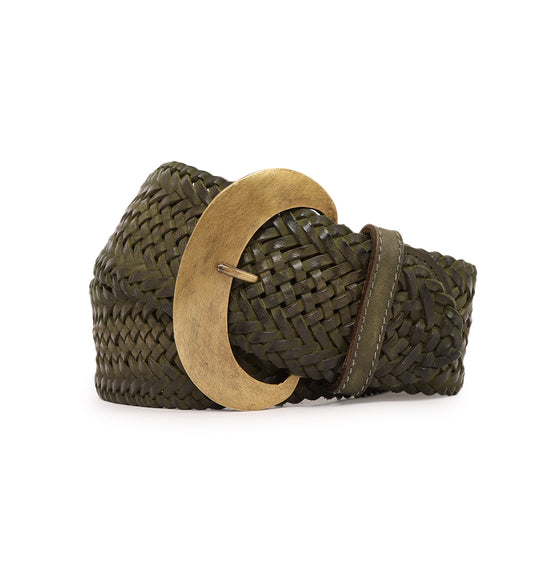 OLIVE Women's Genuine Leather Belt by Art N Vintage