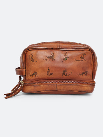 40/41 Vintage Leather Grooming Toiletry Pouch (Limited Edition)