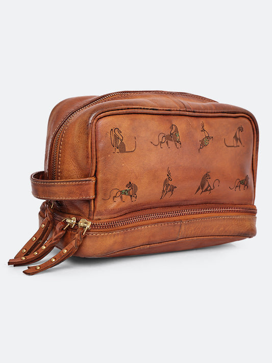 40/41 Vintage Leather Grooming Toiletry Pouch (Limited Edition)