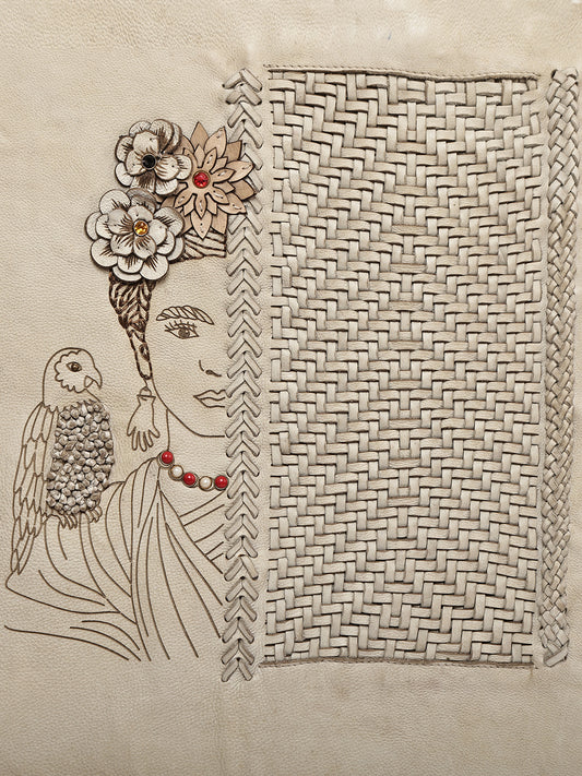 Floral Muse with Woven Texture