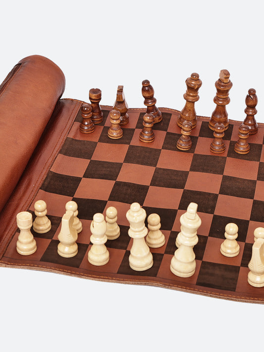 40/41 Leather Chess Board
