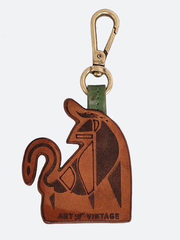 40/41  "The Wild Hound" Leather Keyring
