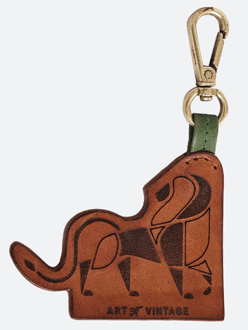 40/41 “The Guardian Cat” Leather Keyring
