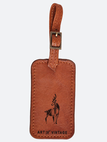 40/41 “The Regal Stag” Leather Luggage Tag