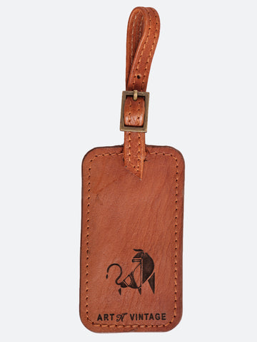 40/41 “The Wise Hound” Leather Luggage Tag