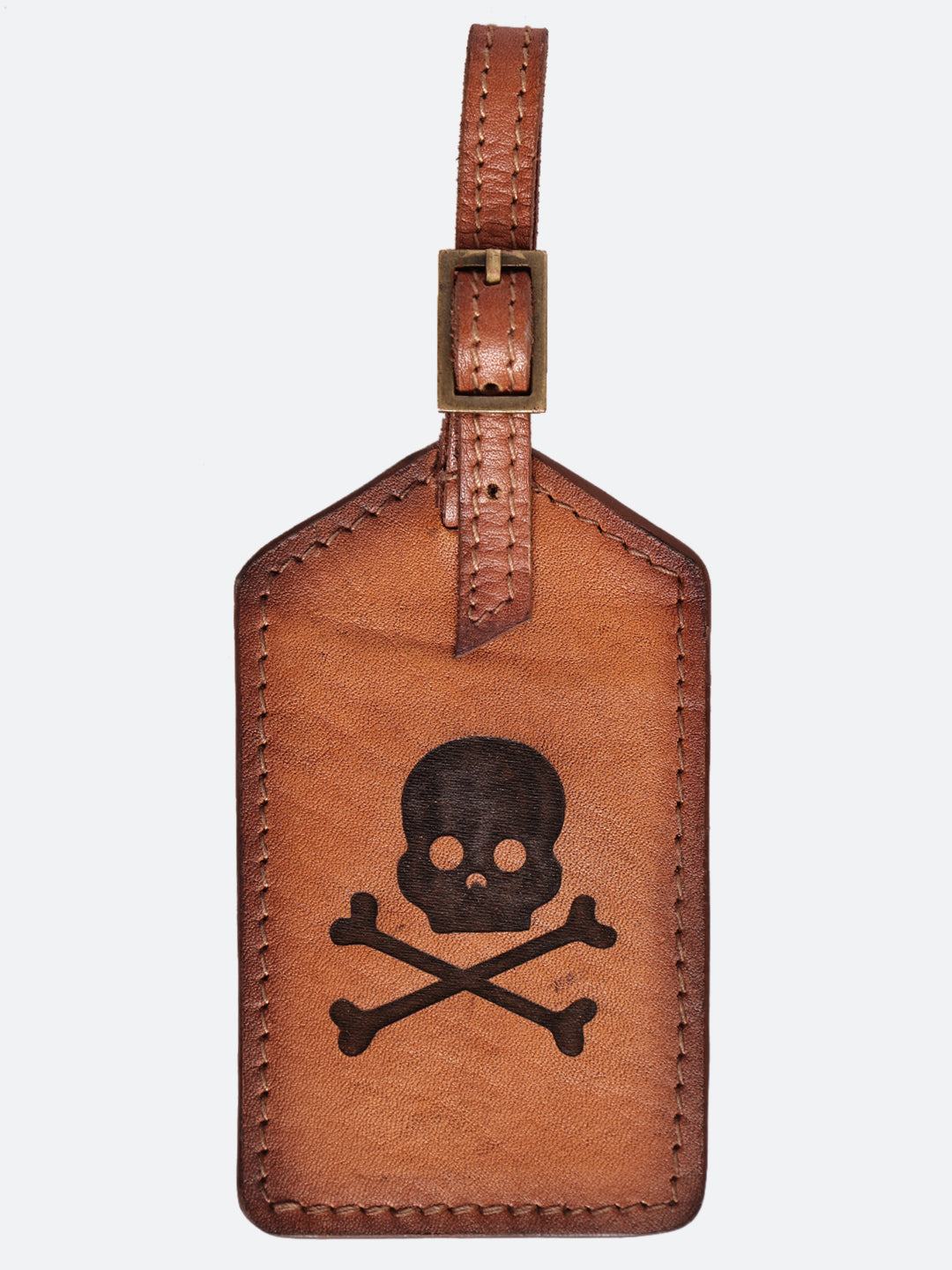 40/41 “The Rebel Skull” Leather Luggage Tag