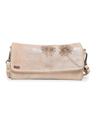 Bloomcraft Real Leather Crossbody Clutch