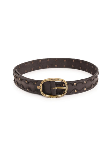 Black Cutwork Medium width Jeans Belt by Art N Vintage