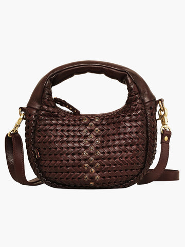 Aurelia Woven Leather Crossbody Bag