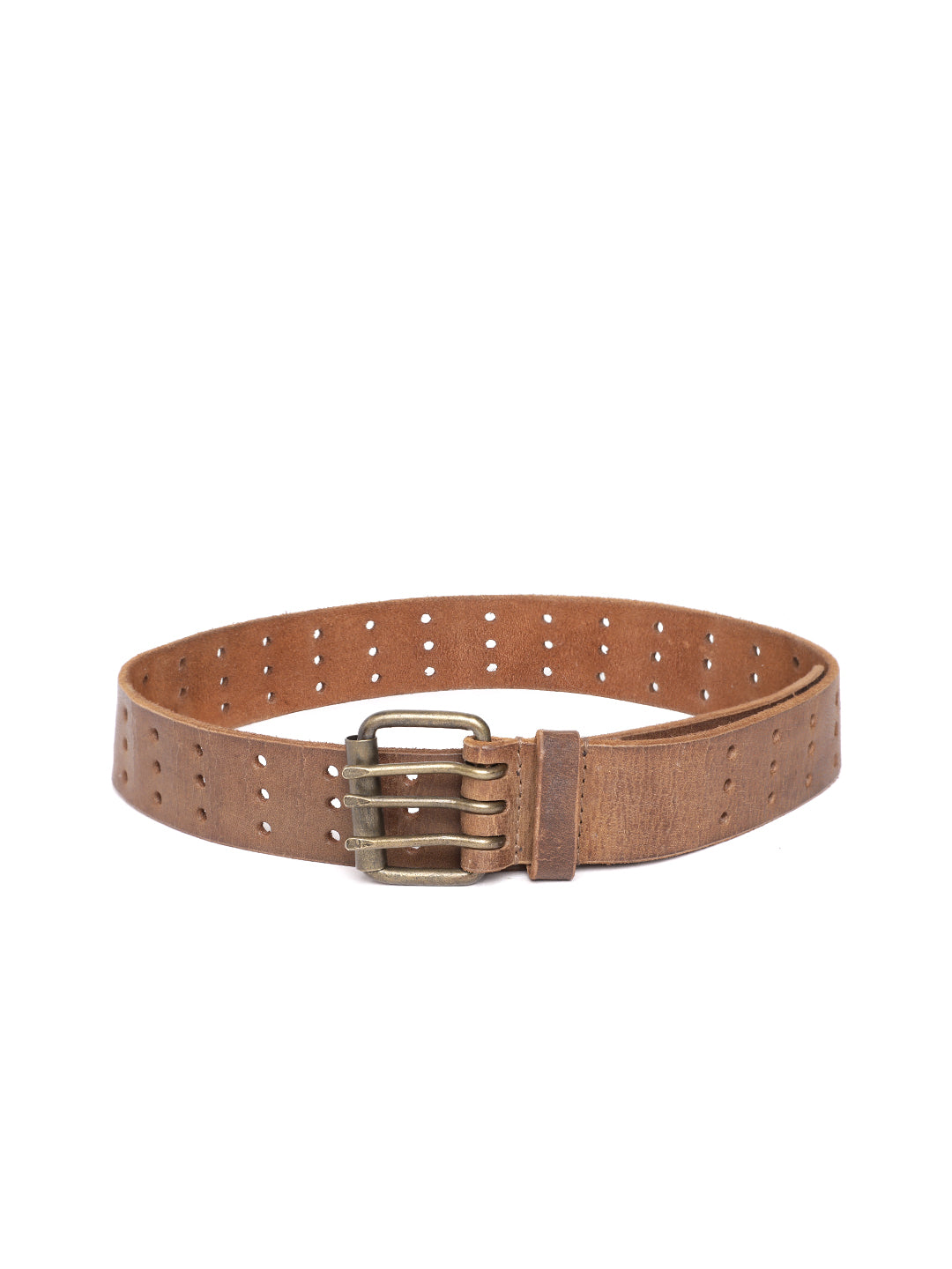 Perforated Leather Belt by Art N Vintage