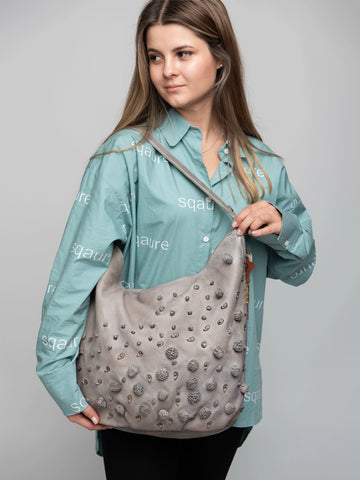 Art N Vintage Studded Leather Bag