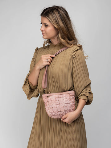 Art N Vintage Hand-Woven Leather Hobo Bag