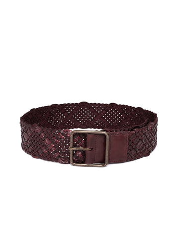 Bordo Womens Genuine Leather Belt by Art N Vintage