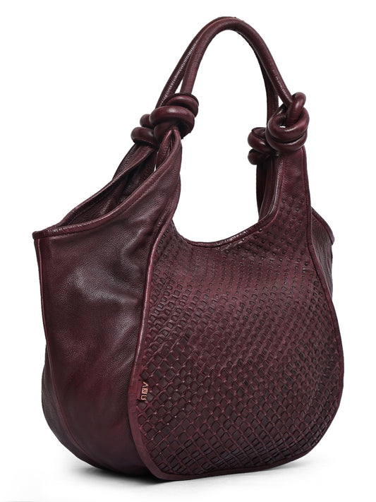 Zeenat Woven Handcrafted Leather Shoulder