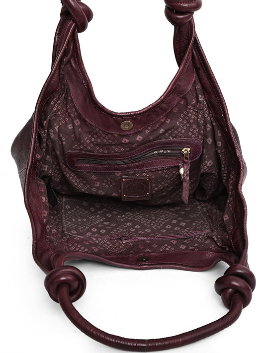 Zeenat Woven Handcrafted Leather Shoulder