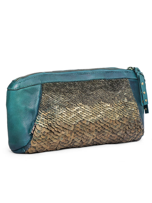 Neel Royale Scale Handcrafted Leather Clutch