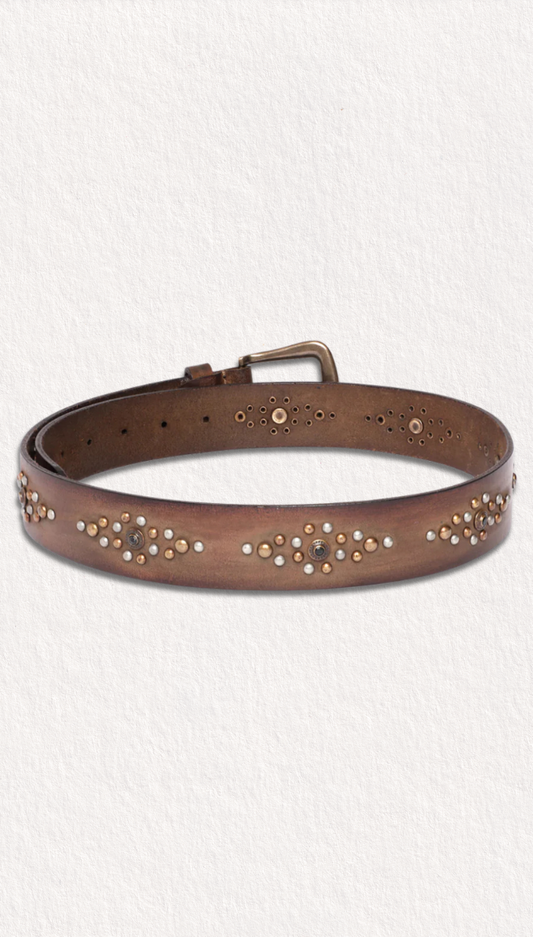 Brown Womens Genuine Leather Belt by Mr. Ajay Kumar X Art N Vintage