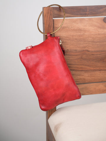 Midnight Romance Red Clutch Bag By Art N Vintage