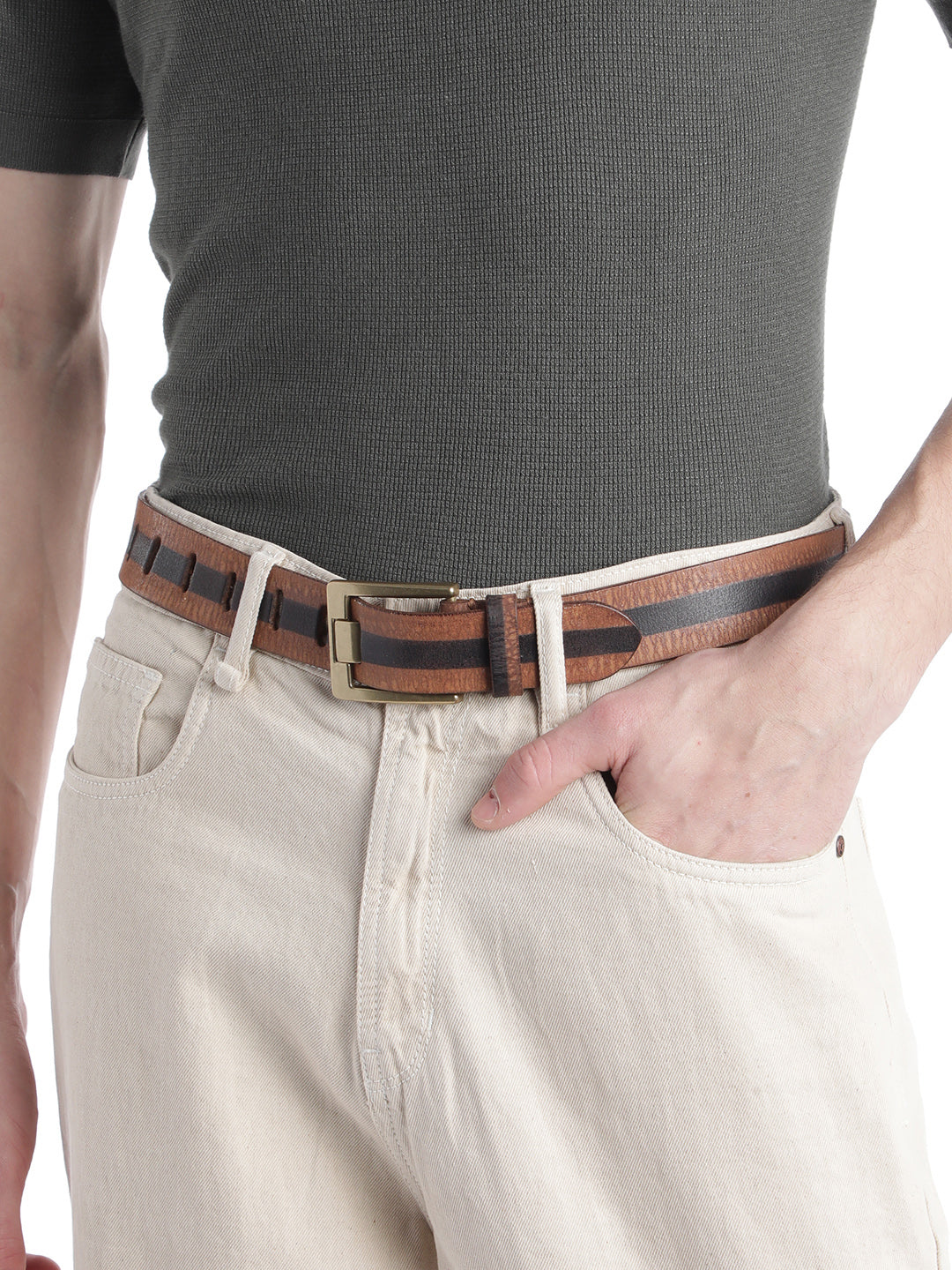 Art N Vintage mens Genuine Leather Belt- MBL-028