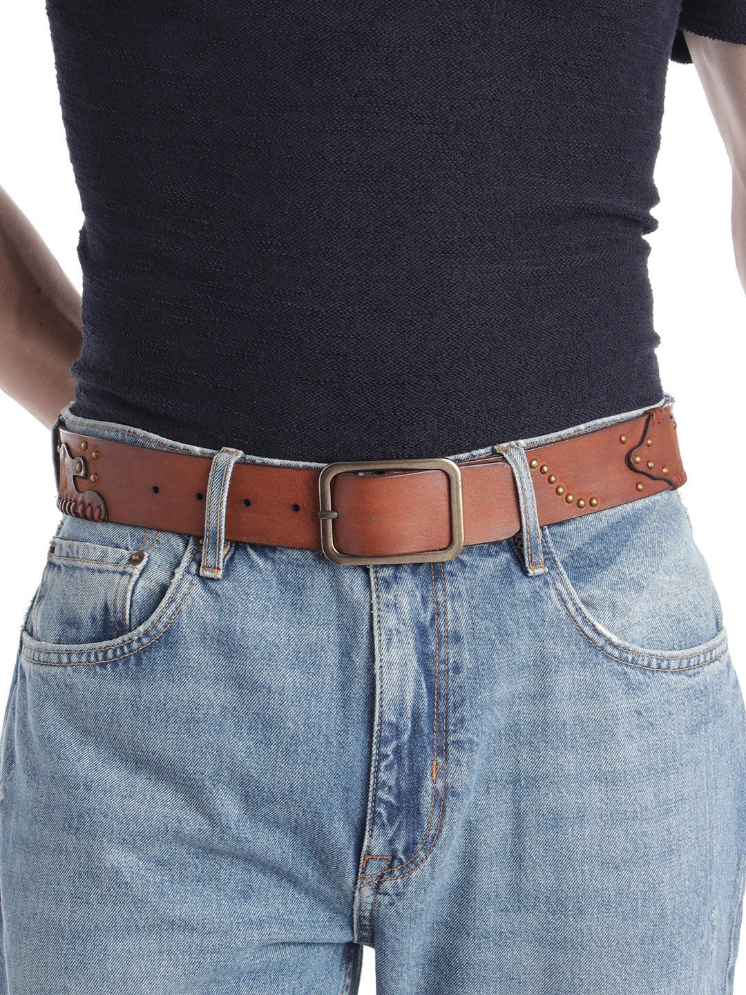 Art N Vintage mens Genuine Leather Belt- MBL-029