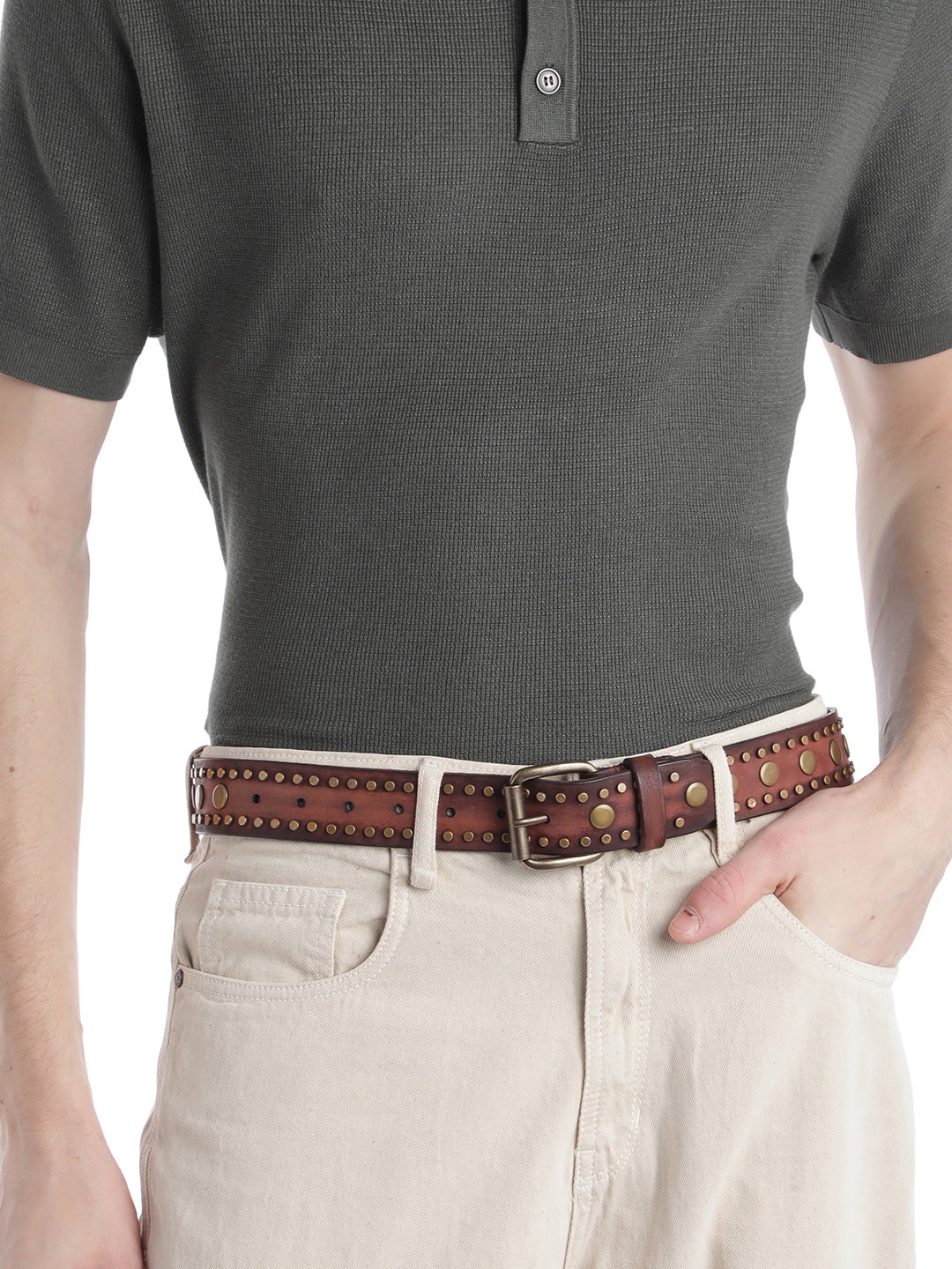 Art N Vintage mens Genuine Leather Belt- MBL-038