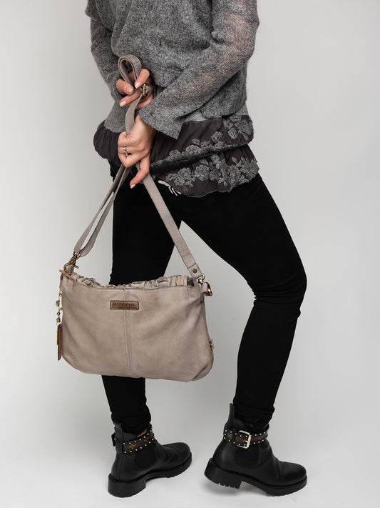 Esther Leather Textured Medium Sling Bag by Art N Vintage