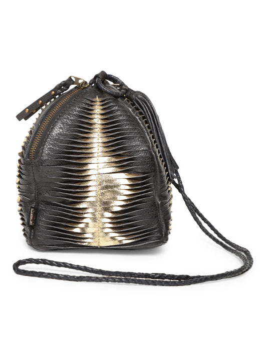 Premade Perfection: Red Leather Crossbody Clutch in Unique Shape