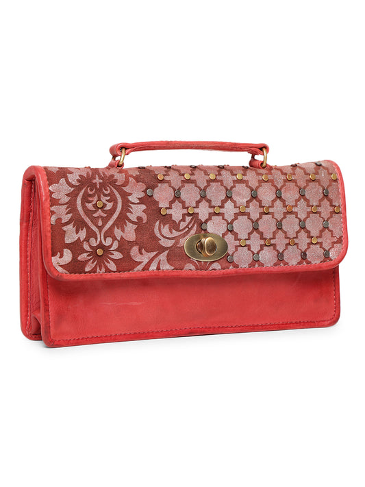 LUMINOSA: Leather Crossbody Bag by Art N Vintage